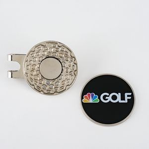 Magnetic Golf Hat Clip with Ball Marker - Custom Design