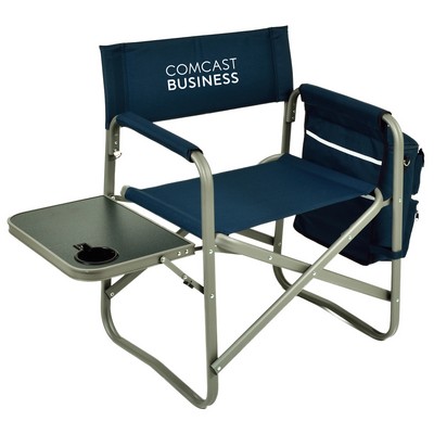 Extra Wide Directors Chair -with Side Table & Cooler Organizer