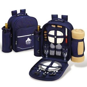 Picnic Backpack for 2 with Cooler & Blanket