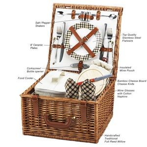 English Style Picnic Basket Set for 2