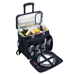 Picnic Set for 4 with Cooler on Wheels