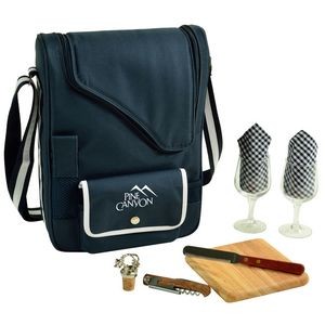 Deluxe Wine & Cheese Picnic Set with Glass Wine Glasses