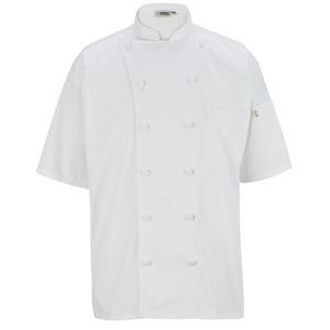 Mesh Back Chef Coat-12-Cloth Buttons - Unisex