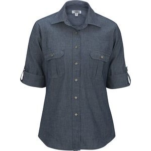 Ladies' Chambray Shirt with Two Pockets