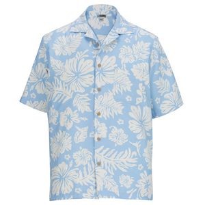 Hibiscus Two-Color Camp Shirt - Unisex