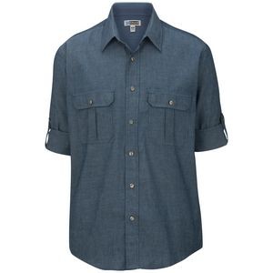 Men's Chambray Shirt with Two Pockets