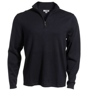 Quarter-Zip Cotton Blend Sweater - Unisex
