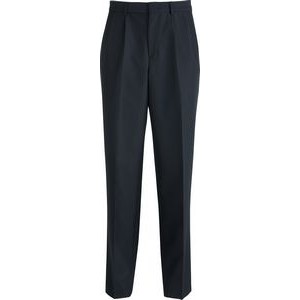 Men's Washable Wool Pleated Front Pant