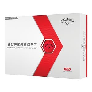 Callaway 2023 Supersoft Matte Golf Balls - Red