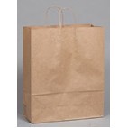 Natural Kraft Paper Bistro Shopping Bag (10"x6.75x12")