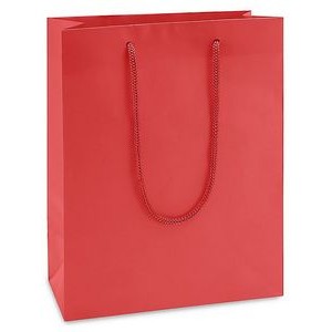 Ultra Glossy Debbie Euro Tote Bag- White (13"x5"x10")