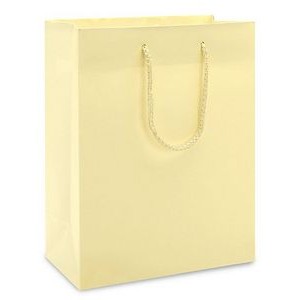 Ultra Glossy Cub A Euro Tote Bag- White (6.25"x3.5"x8.5")
