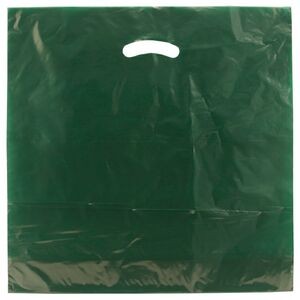 Color Super Gloss Die Cut Handle Plastic Bag (18"x18"x4")