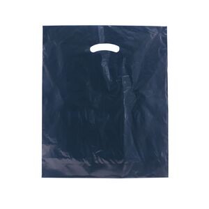 Color Super Gloss Die Cut Handle Plastic Bag (15"x18"x4")