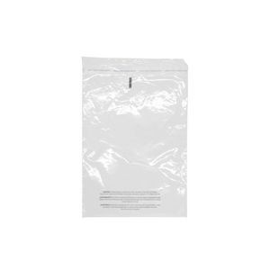 Clear Flap & Seal Poly Bag w/Suffocation Warning - 100% PCR Content (18" x 24")