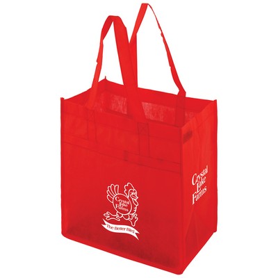Premium Non-Woven Polypropylene Econo Grocery Tote Bag