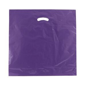 Color Super Gloss Die Cut Handle Plastic Bag (20"x20"x5")