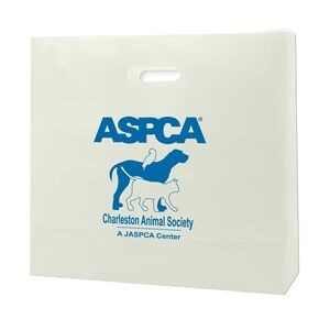Clear Frosted Die Cut Tote Bag (16"x6"x15")