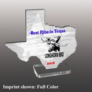 State of Texas Shaped Acrylic Awards - Full Color