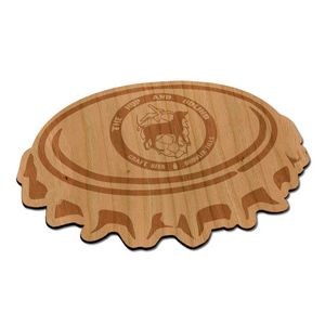 Laser Etched Cherry Flexible Wood Magnets