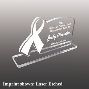 Breast Cancer Awareness Ribbon Awards - Laser Etched