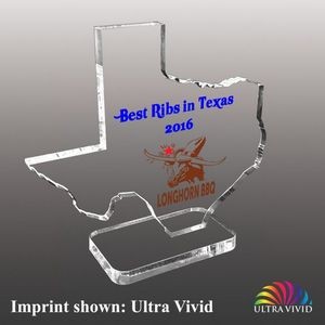 State of Texas Shaped Acrylic Awards - Ultra Vivid Color