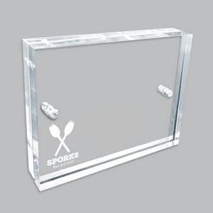 Custom Laser Etched Acrylic Block Frames