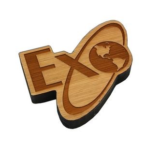 Custom Laser Etched Bamboo Magnets