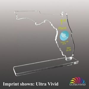State of Florida Shaped Acrylic Awards - Ultra Vivid Color
