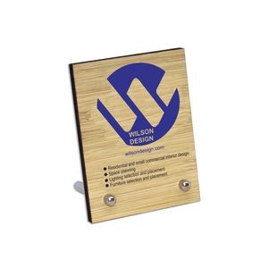 Ultra Vivid Bamboo Desk Plaques with Posts