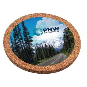 Cork Wood Coaster - Full Color Graphic