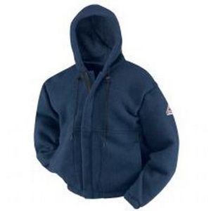 Bulwark® Men's Zip-Front Hooded Fleece Sweatshirt