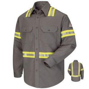 Bulwark® Men's 7 Oz. Enhanced Visibility Uniform Shirt
