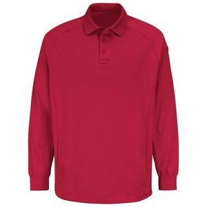 Horace Small™ Unisex Long Sleeve New Dimension® Red Polo Shirt