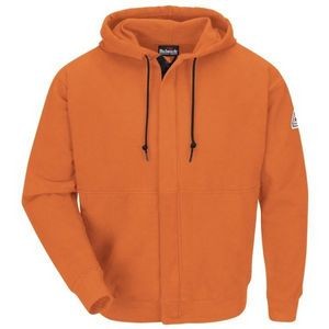 Bulwark® Men's Cotton/Spandex Blend Zip-Front Hooded Sweatshirt