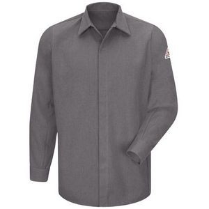 Bulwark® Men's Concealed Gripper Pocketless Work Shirt