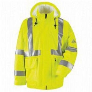 Bulwark® Hi-Visibility Men's 10 Oz. Flame Resistant Rain Jacket