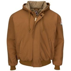 Bulwark® Men's Insulated Brown Duck Hooded Jacket