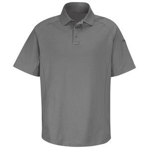 Horace Small™ Unisex Short Sleeve New Dimension® Gray Polo Shirt
