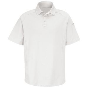 Horace Small™ Unisex Short Sleeve New Dimension® White Polo Shirt