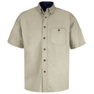Red Kap® Short Sleeve Cotton Contrast Dress Shirt