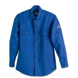 Bulwark® Men's 7 Oz. 100% Cotton Snap-Front Uniform Shirt