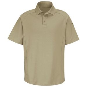Horace Small™ Unisex Short Sleeve New Dimension® Silver Tan Polo Shirt