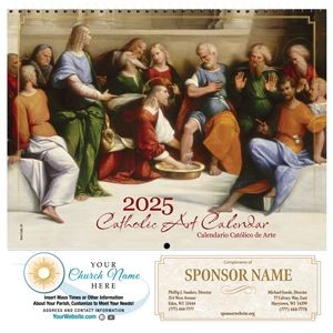 Traditional Catholic Art Calendar (English/Spanish)
