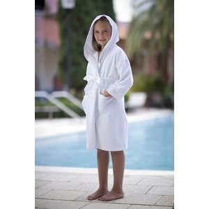 Kids Hooded Microfiber Bathrobe for 3 to 5 Year Olds