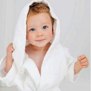Kids Hooded Microfiber Bathrobe for Infant to 2 Year Olds