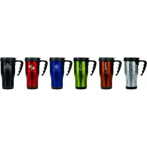 Stainless Steel Full Color Travel Mug w/Handle