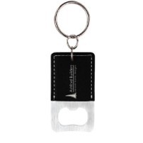 Square Top Bottle Opener Keychain