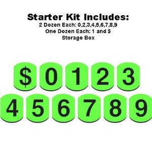 6" Bubble Number Decal Kit (Set of 20 Dozen)
