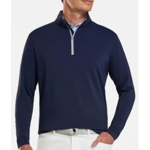Peter Millar® "Perth" Stretch French Loop Terry Quarter Zip Pullover Shirt